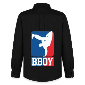 Breakdance B-Boy Streetdance Design Hip Hop Danse - Chemise Oxford homme Stanley/Stella - noir - Dos - AI Model Male 185 dark (185cm)
