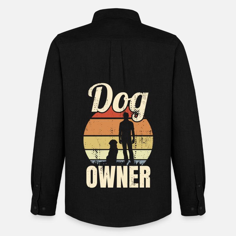 Hundehalter - Männer Oxford Hemd von Stanley/Stella - Schwarz