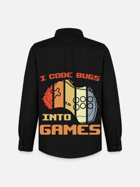 Game programmer joke - Men's Oxford Shirt by Stanley/Stella - black