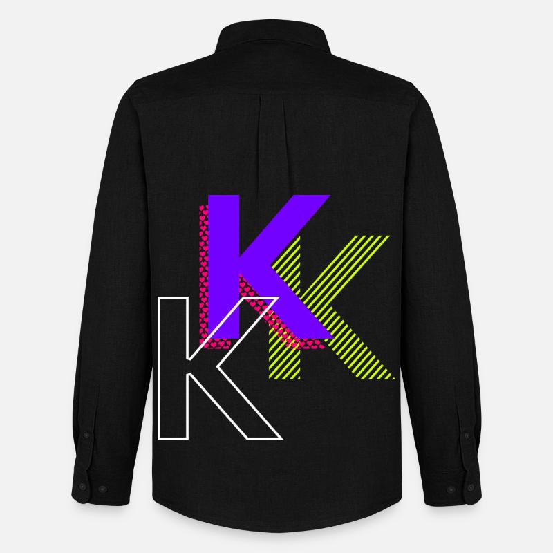 k - Progettazione di graffiti - Stanley/Stella Camicia Oxford uomo - nero