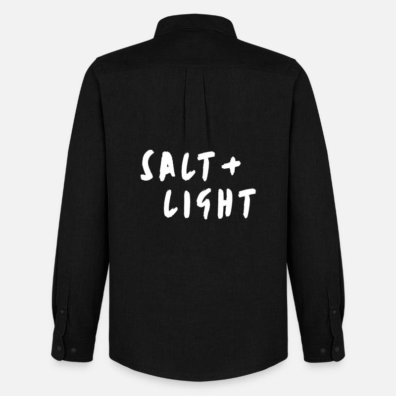Salt + light - Männer Oxford Hemd von Stanley/Stella - Schwarz