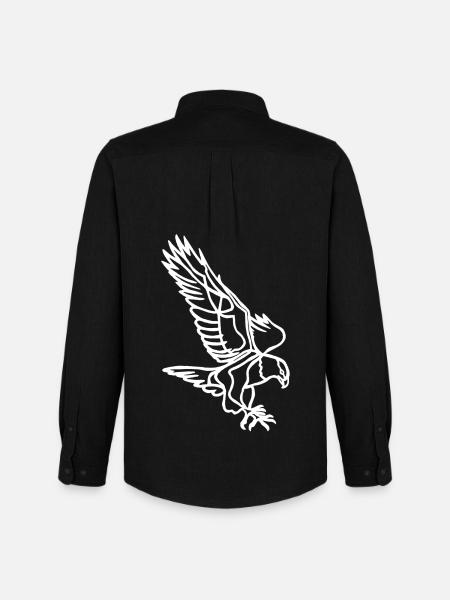 Sketch of the White Eagle - Men's Oxford Shirt by Stanley/Stella - black