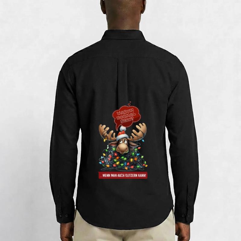 DRÔLE D’ORIGNAL | Pull de Noël | pull moche Chemise Oxford homme Stanley/Stella