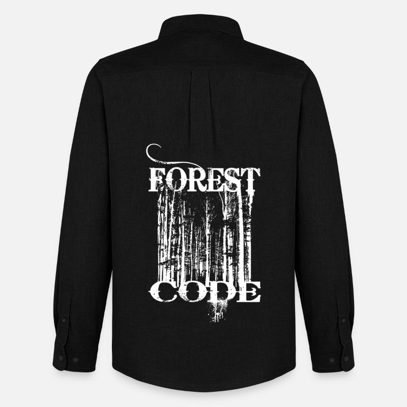 Forest Code - Men's Oxford Shirt by Stanley/Stella - black