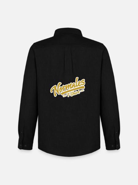 Normales T-Shirt gelb - Männer Oxford Hemd von Stanley/Stella - Schwarz