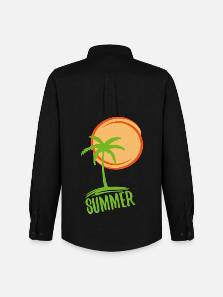 Holidays and summer in paradise - Men's Oxford Shirt by Stanley/Stella - black