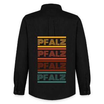 Édition Palatinat - Chemise Oxford homme Stanley/Stella - noir - Dos - AI Model Male 185 dark (185cm)