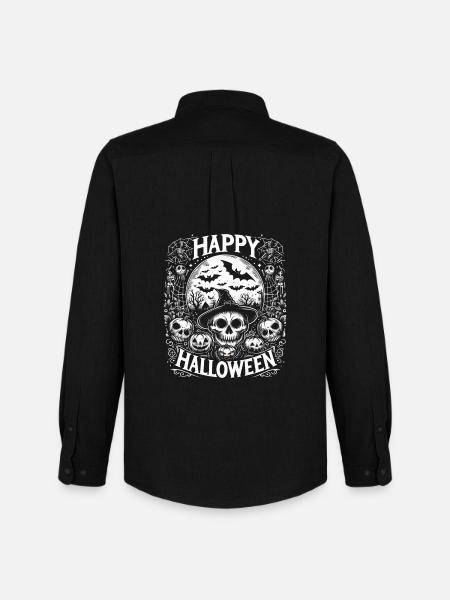 Happy Halloween - Men's Oxford Shirt by Stanley/Stella - black