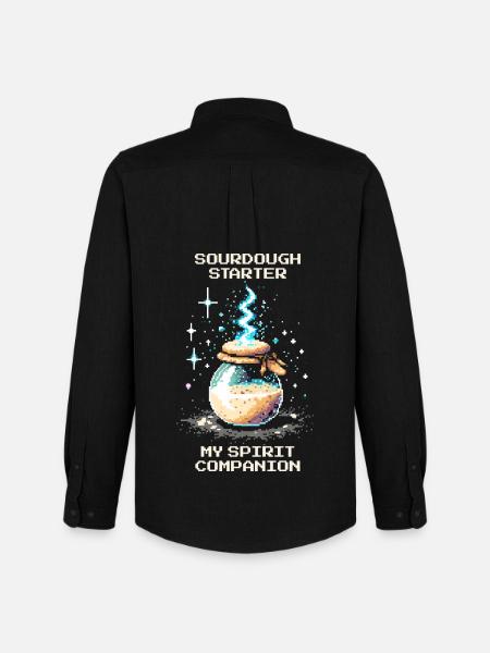 Sourdough: My soul mate | Baking bread - Men's Oxford Shirt by Stanley/Stella - black
