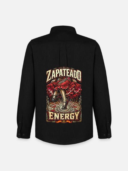 Flamenco Zapateado Energy - Men's Oxford Shirt by Stanley/Stella - black
