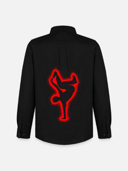 Breakdancing Boys Kids Breakdance - Men's Oxford Shirt by Stanley/Stella - black