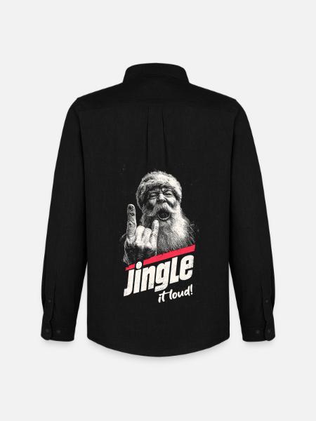 Jingle It Loud - Männer Oxford Hemd von Stanley/Stella - Schwarz