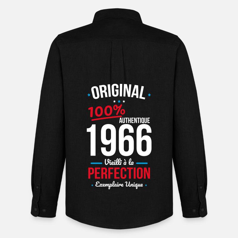 1966 – Original – Unique copy - Men's Oxford Shirt by Stanley/Stella - black