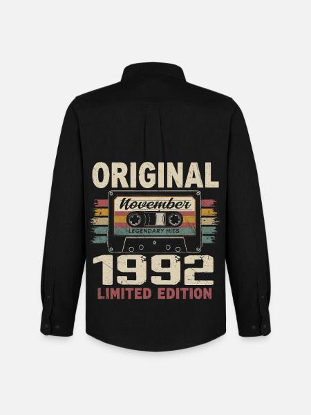November 1992 Gift November 1992 - Men's Oxford Shirt by Stanley/Stella - black