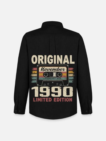 November 1990 Gift November 1990 - Men's Oxford Shirt by Stanley/Stella - black