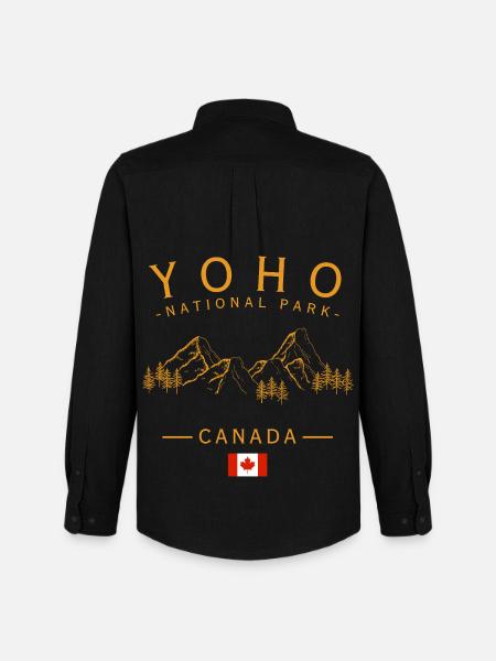 Yoho National Park Canada - Men's Oxford Shirt by Stanley/Stella - black