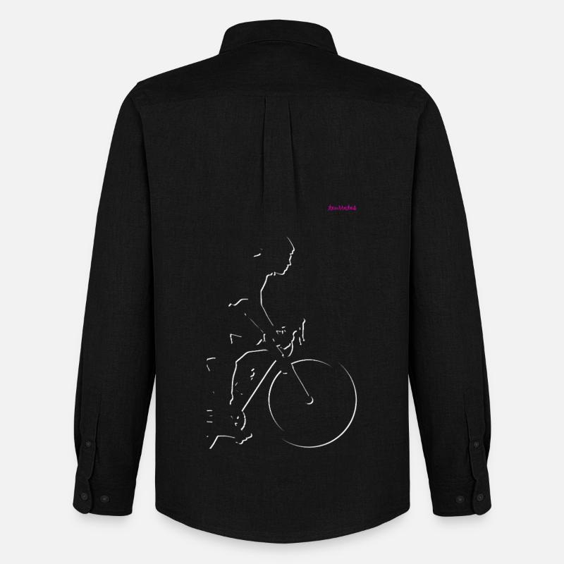 Radfahrer - Männer Oxford Hemd von Stanley/Stella - Schwarz