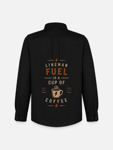 Elektriker Kaffee Energie Spannung - Männer Oxford Hemd von Stanley/Stella - Schwarz
