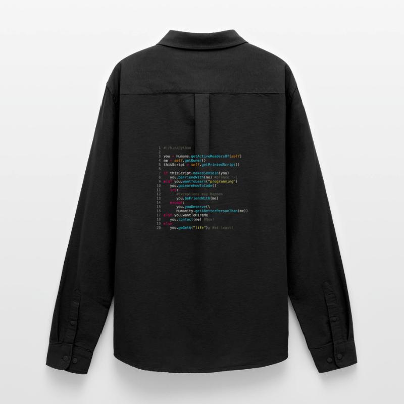 Be friends with programmers (in Python) Men's Oxford Shirt by Stanley/Stella