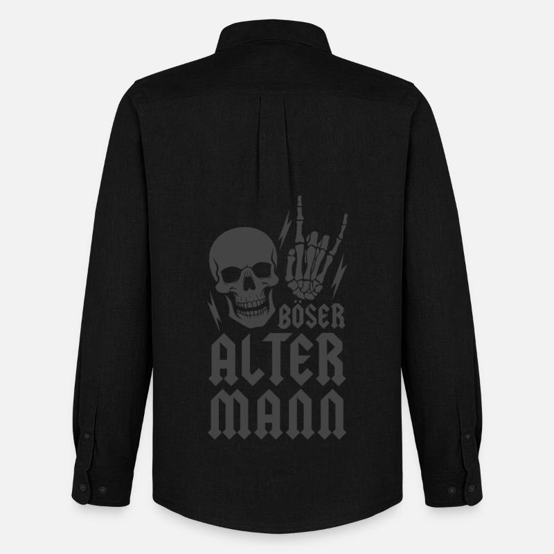 Böser alter Mann - Männer Oxford Hemd von Stanley/Stella - Schwarz