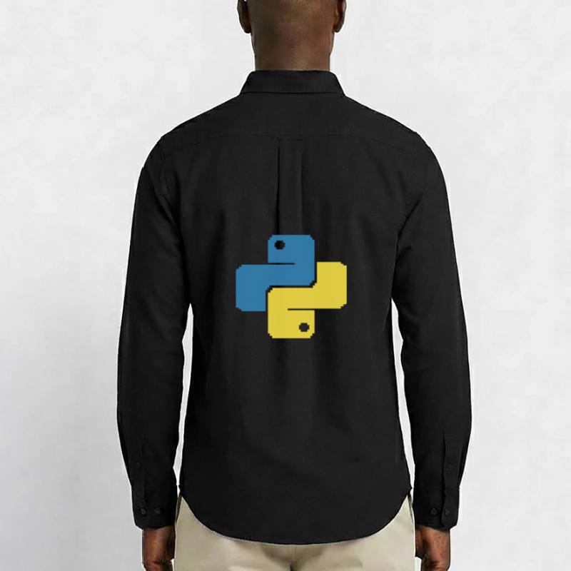 Python Pixelart Männer Oxford Hemd von Stanley/Stella