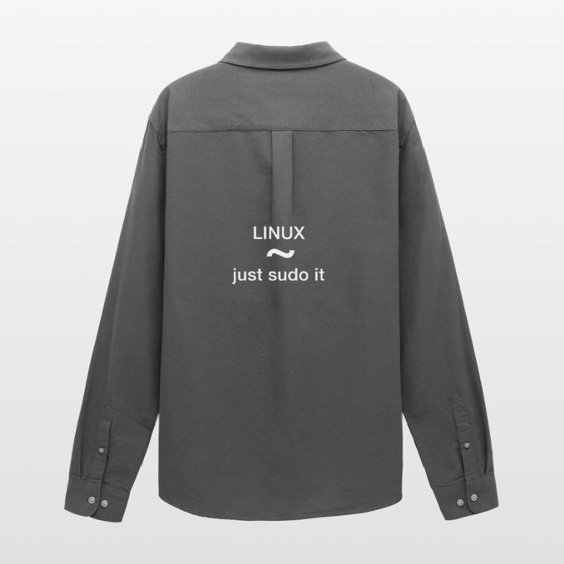 just sudo it pc programmierer nerd code löschen un Männer Oxford Hemd von Stanley/Stella