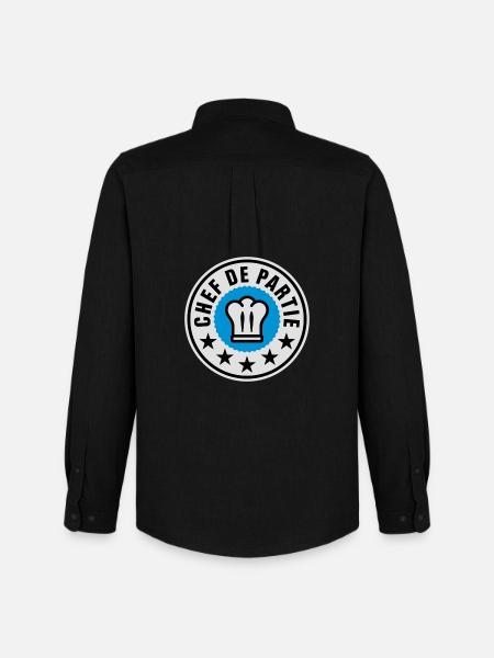 Chef de Partie - Männer Oxford Hemd von Stanley/Stella - Schwarz