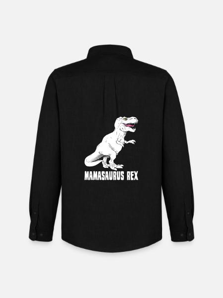 Mutter Dinosaurier - Mamasaurus Rex - Lustig - Männer Oxford Hemd von Stanley/Stella - Schwarz