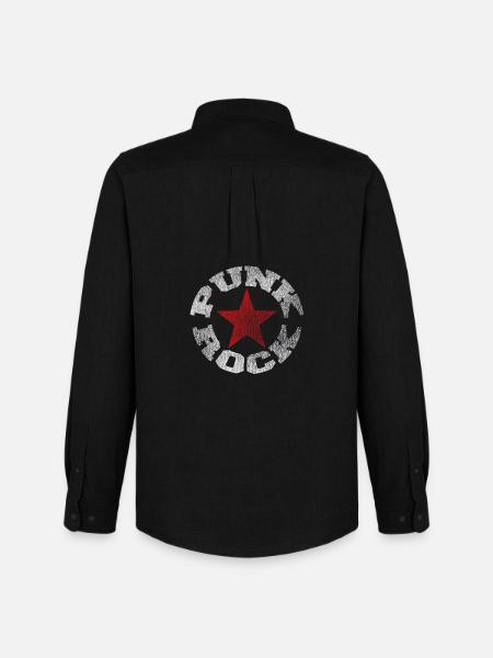 punk rock - Men's Oxford Shirt by Stanley/Stella - black