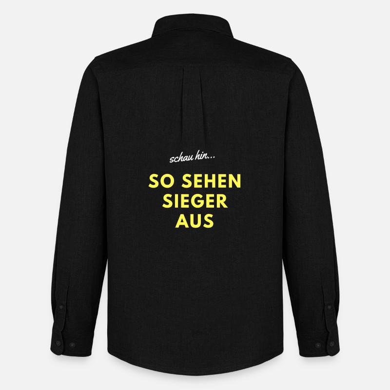 so sehen sieger aus - Männer Oxford Hemd von Stanley/Stella - Schwarz