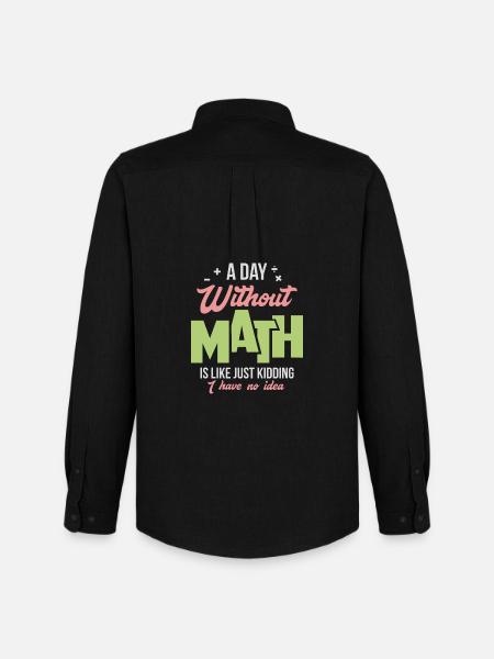 mathematics - Men's Oxford Shirt by Stanley/Stella - black