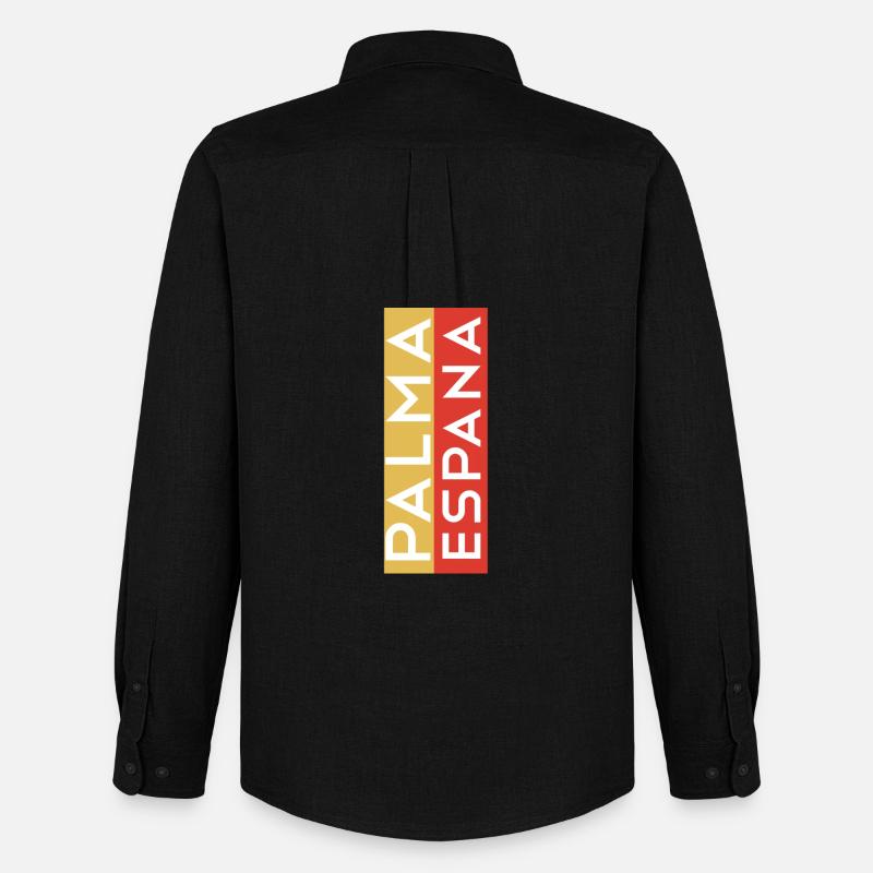 Palma Espana Souvenir T-Shirt Pullover - Männer Oxford Hemd von Stanley/Stella - Schwarz