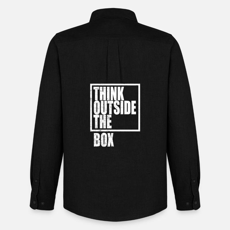 Think Outside The Box / Design Thinking - Männer Oxford Hemd von Stanley/Stella - Schwarz