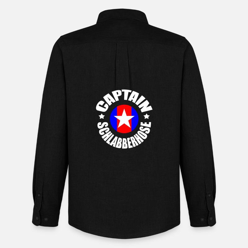 CAPTAIN SCHLABBERHOSE Geschenk - Männer Oxford Hemd von Stanley/Stella - Schwarz