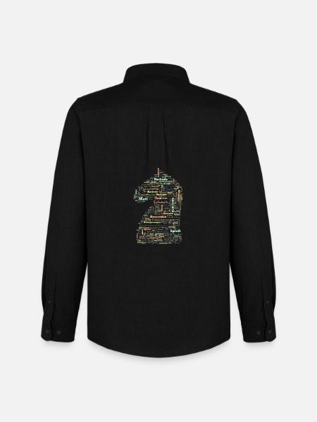 Chess chess terms Springer - Men's Oxford Shirt by Stanley/Stella - black