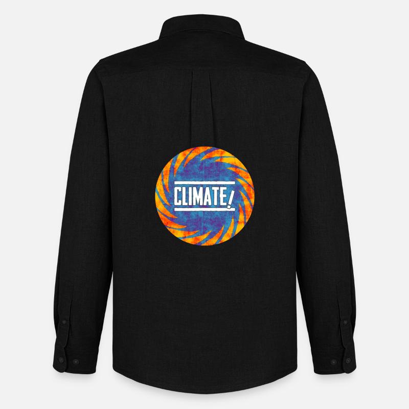 Klimawandel Protest Design - Männer Oxford Hemd von Stanley/Stella - Schwarz