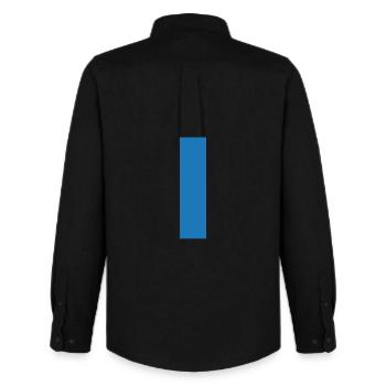 Ligne bleue - Chemise Oxford homme Stanley/Stella - noir - Dos - AI Model Male 185 dark (185cm)