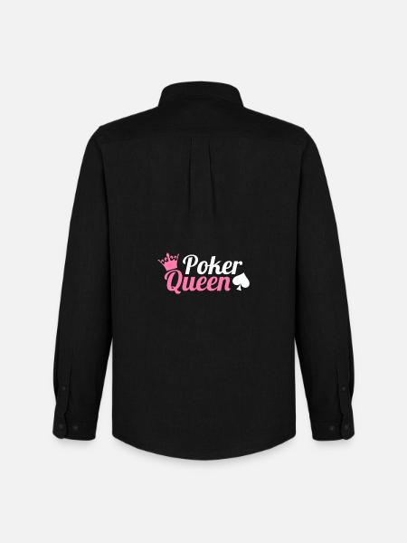Poker Queen - Men's Oxford Shirt by Stanley/Stella - black