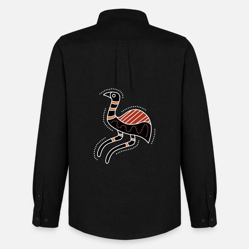emu - Männer Oxford Hemd von Stanley/Stella - Schwarz