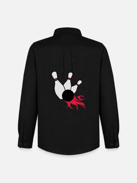 kegeln bowling - Männer Oxford Hemd von Stanley/Stella - Schwarz