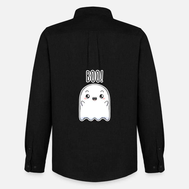 Halloween Geist - Männer Oxford Hemd von Stanley/Stella - Schwarz