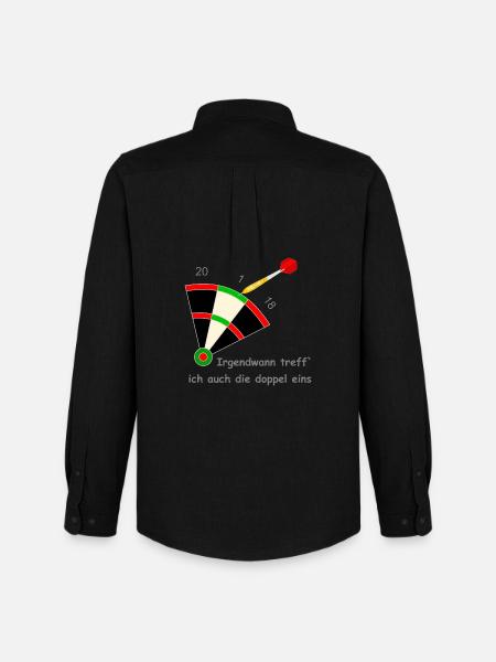 darts sport - Männer Oxford Hemd von Stanley/Stella - Schwarz