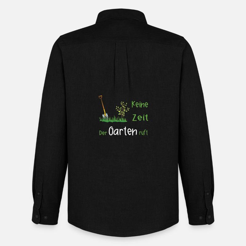 Garten Gärtner Gartenarbeit Geschenk - Männer Oxford Hemd von Stanley/Stella - Schwarz