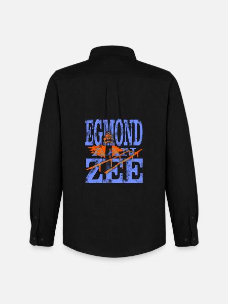 Egmond aan Zee - Männer Oxford Hemd von Stanley/Stella - Schwarz