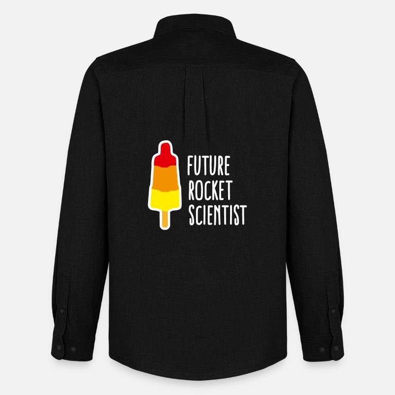 Future rocket scientist popsicle rocket graduation - Men's Oxford Shirt by Stanley/Stella - black