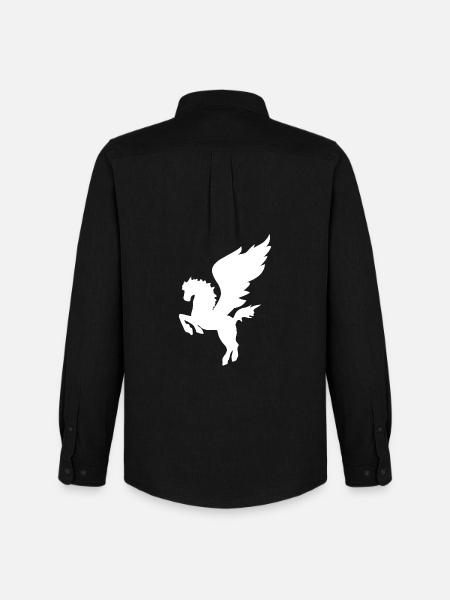 Pegasus Winged Horse Greek Mythology - Men's Oxford Shirt by Stanley/Stella - black