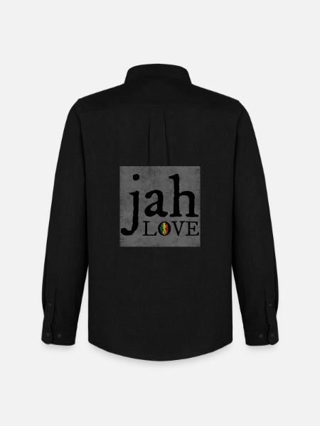 Jah Love Graffiti Design - Men's Oxford Shirt by Stanley/Stella - black
