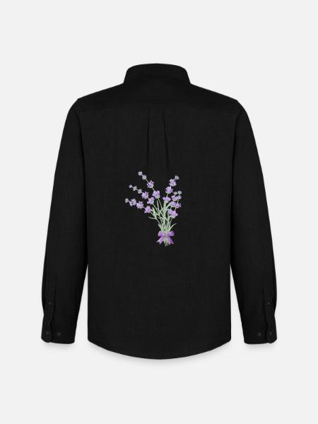 Bouquet of lavender - Men's Oxford Shirt by Stanley/Stella - black