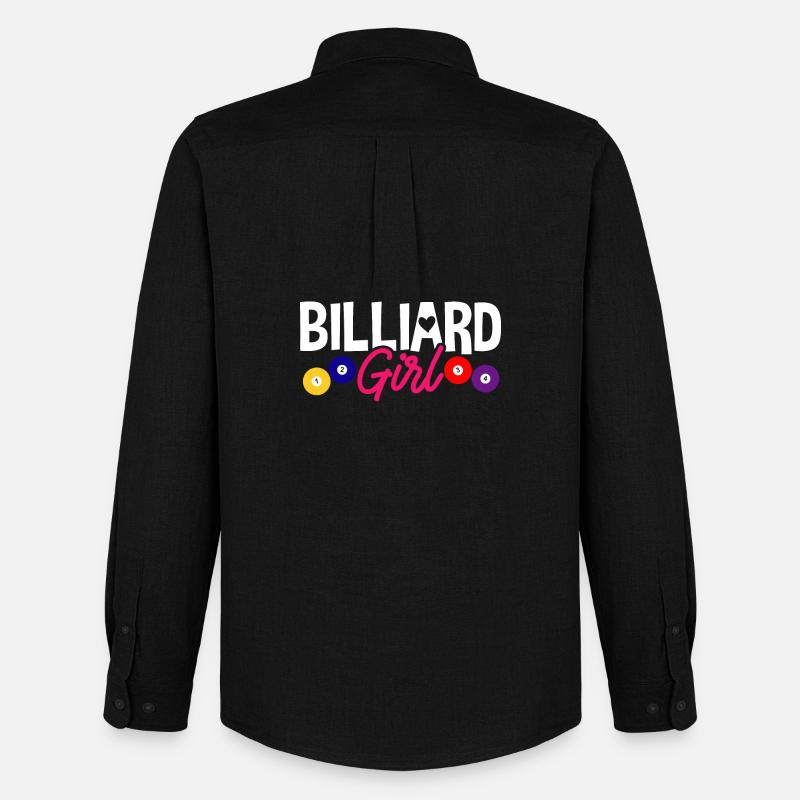 Billard Billard Pool - Männer Oxford Hemd von Stanley/Stella - Schwarz