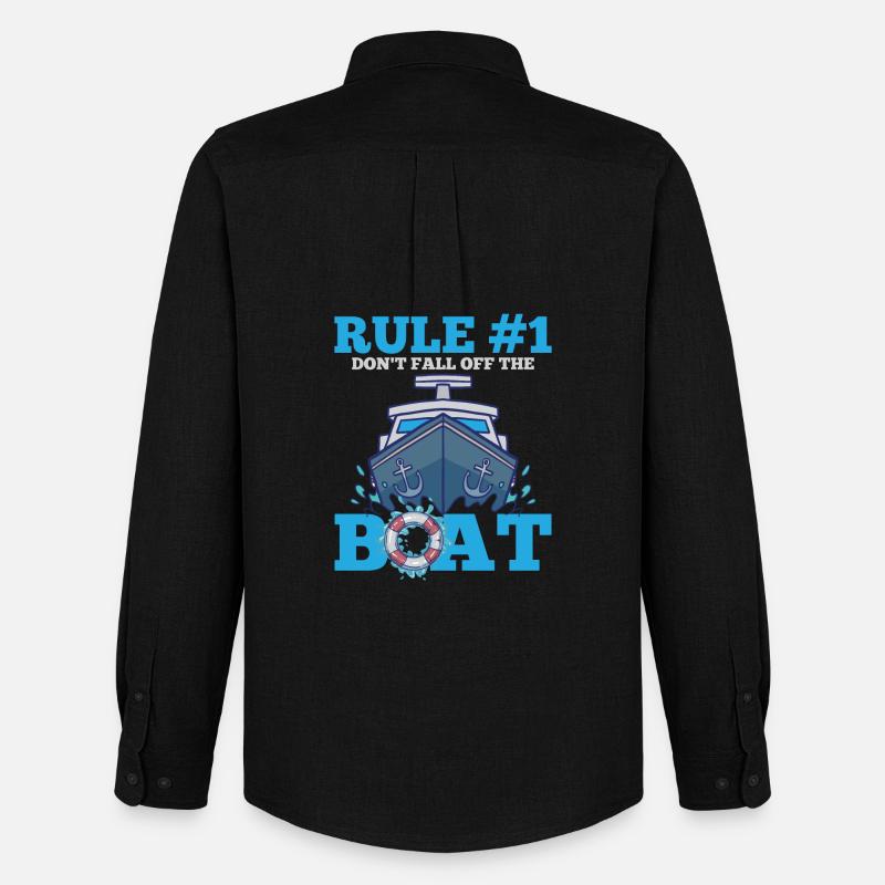 Boot - Männer Oxford Hemd von Stanley/Stella - Schwarz